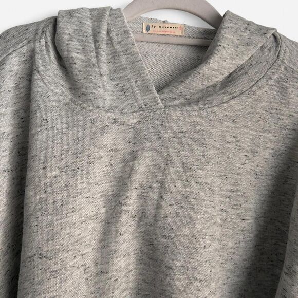 Free People Movement Grey Pleated Balloon Sleeve Hoodie – Small - Picture 5 of 6